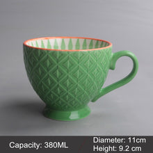 Load image into Gallery viewer, Mug Ceramic Milk Cup Of Tea Porcelain Coffee Mugs Salad Cup With Handle Xicara Caneca Tazas Para Cafe Free Shipping