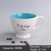 Load image into Gallery viewer, Mug Ceramic Milk Cup Of Tea Porcelain Coffee Mugs Salad Cup With Handle Xicara Caneca Tazas Para Cafe Free Shipping
