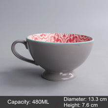 Load image into Gallery viewer, Mug Ceramic Milk Cup Of Tea Porcelain Coffee Mugs Salad Cup With Handle Xicara Caneca Tazas Para Cafe Free Shipping