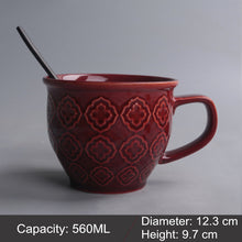 Load image into Gallery viewer, Mug Ceramic Milk Cup Of Tea Porcelain Coffee Mugs Salad Cup With Handle Xicara Caneca Tazas Para Cafe Free Shipping