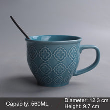 Load image into Gallery viewer, Mug Ceramic Milk Cup Of Tea Porcelain Coffee Mugs Salad Cup With Handle Xicara Caneca Tazas Para Cafe Free Shipping