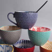 Load image into Gallery viewer, Mug Ceramic Milk Cup Of Tea Porcelain Coffee Mugs Salad Cup With Handle Xicara Caneca Tazas Para Cafe Free Shipping
