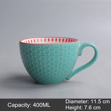 Load image into Gallery viewer, Mug Ceramic Milk Cup Of Tea Porcelain Coffee Mugs Salad Cup With Handle Xicara Caneca Tazas Para Cafe Free Shipping
