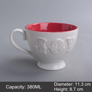 Mug Ceramic Milk Cup Of Tea Porcelain Coffee Mugs Salad Cup With Handle Xicara Caneca Tazas Para Cafe Free Shipping