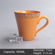 Load image into Gallery viewer, Mug Ceramic Milk Cup Of Tea Porcelain Coffee Mugs Salad Cup With Handle Xicara Caneca Tazas Para Cafe Free Shipping
