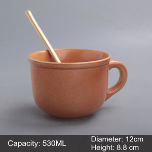 Mug Ceramic Milk Cup Of Tea Porcelain Coffee Mugs Salad Cup With Handle Xicara Caneca Tazas Para Cafe Free Shipping